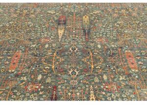 Tappeto Floralia Stilizzato Verde Petrolio Arancione 202x297 Cm