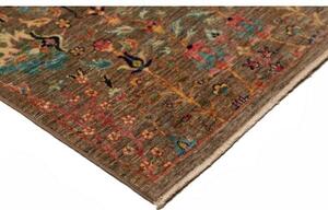 Tappeto Floralia Floreale Marrone Beige Corsia 80x294 Cm