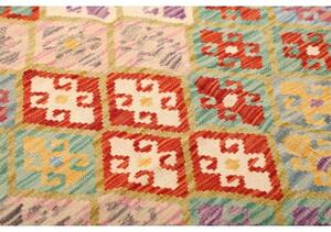Tappeto Kilim Stilizzato Ruggine Multicolore 150x193 Cm