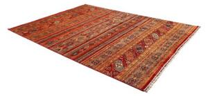 Tappeto Samarkand Geometrico Rosso Mattone Ocra 214x294 Cm