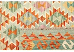 Tappeto Kilim Geometrico Arancione Beige 157x196 Cm