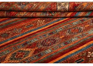 Tappeto Samarkand Geometrico Rosso Mattone Ocra 214x294 Cm