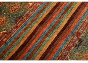 Tappeto Samarkand Geometrico Rosso Mattone Verde Petrolio 84x116 Cm