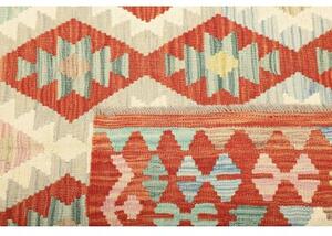 Tappeto Kilim Geometrico Arancione Avorio 152x198 Cm
