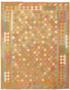 Tappeto Kilim Stilizzato Arancione Multicolore 154x192 Cm