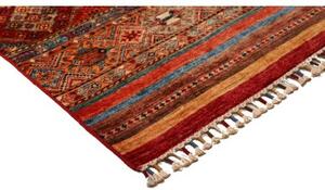 Tappeto Samarkand Geometrico Rosso Blu Corsia 83x293 Cm