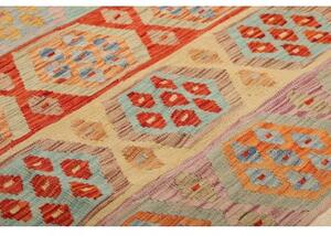 Tappeto Kilim Geometrico Terracotta Beige 199x294 Cm