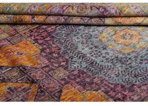 Tappeto Kairo Stilizzato Viola Blu Petrolio 243x303 Cm
