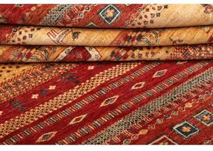 Tappeto Gabbeh Nova Geometrico Rosso Ruggine Ocra 275x360 Cm
