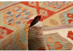 Tappeto Kilim Geometrico Terracotta Beige 199x294 Cm