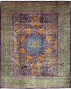 Tappeto Kairo Stilizzato Viola Blu Petrolio 243x303 Cm