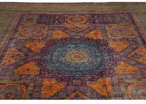 Tappeto Kairo Stilizzato Viola Blu Petrolio 243x303 Cm