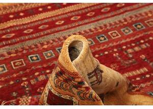 Tappeto Gabbeh Nova Geometrico Rosso Ruggine Ocra 275x360 Cm