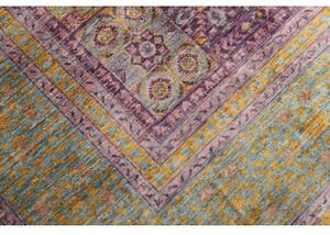 Tappeto Kairo Stilizzato Viola Blu Petrolio 243x303 Cm