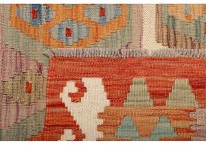 Tappeto Kilim Geometrico Terracotta Beige 199x294 Cm