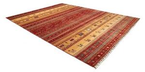 Tappeto Gabbeh Nova Geometrico Rosso Ruggine Ocra 275x360 Cm