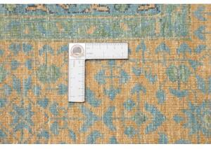 Tappeto Kairo Medaglione Verde Petrolio Ocra 267x358 Cm