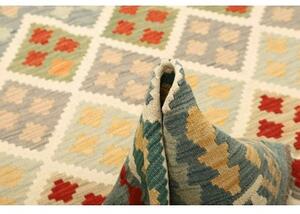 Tappeto Kilim Geometrico Grigio Rosso 150x200 Cm