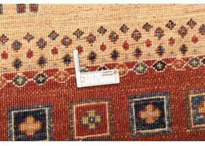 Tappeto Gabbeh Nova Geometrico Rosso Ruggine Ocra 275x360 Cm