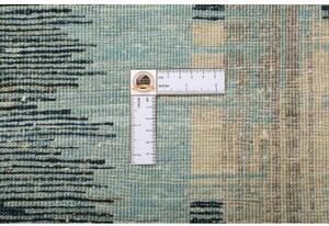 Tappeto Gabbeh Nova Figurativo Blu Scuro Azzurro Corsia 75x296 Cm