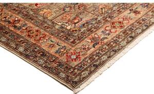 Tappeto Kazak Fine Stilizzato Beige Rosso Mattone 175x240 Cm