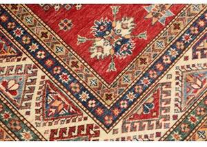 Tappeto Kazak Fine Stilizzato Rosso Beige 177x248 Cm