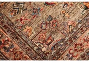 Tappeto Kazak Fine Stilizzato Beige Rosso Mattone 175x240 Cm