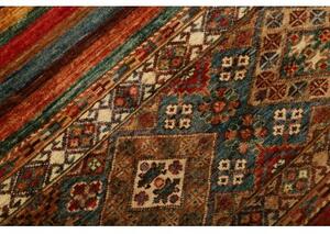 Tappeto Samarkand Geometrico Rosso Blu Corsia 90x249 Cm