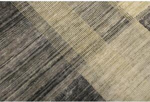 Tappeto Gabbeh Nova Patchwork Grigio Scuro Avorio 168x242 Cm
