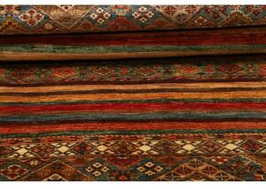 Tappeto Samarkand Geometrico Rosso Blu Corsia 90x249 Cm
