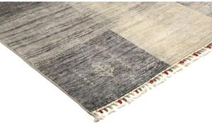 Tappeto Gabbeh Nova Patchwork Grigio Antracite Beige 150x200 Cm