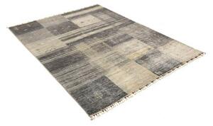 Tappeto Gabbeh Nova Patchwork Grigio Antracite Beige 150x200 Cm
