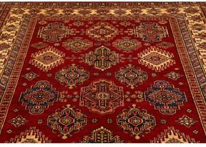 Tappeto Kazak Fine Geometrico Rosso Beige 180x250 Cm