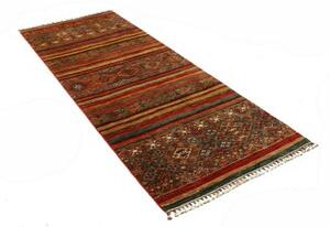 Tappeto Samarkand Geometrico Rosso Blu Corsia 90x249 Cm