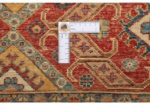 Tappeto Samarkand Geometrico Rosso Blu Corsia 90x249 Cm