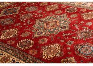 Tappeto Kazak Fine Geometrico Rosso Avorio 209x290 Cm