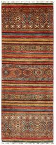 Tappeto Samarkand Geometrico Rosso Blu Corsia 90x249 Cm