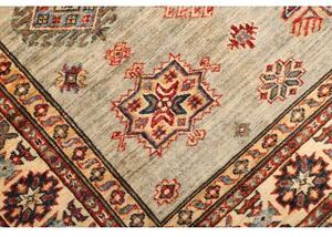 Tappeto Kazak Fine Stilizzato Verde Salvia Rosso Mattone 172x240 Cm