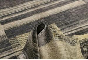 Tappeto Gabbeh Nova Patchwork Grigio Scuro Avorio 168x242 Cm
