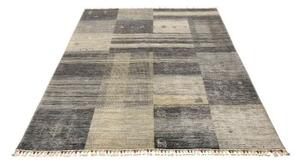 Tappeto Gabbeh Nova Patchwork Grigio Antracite Beige 150x200 Cm