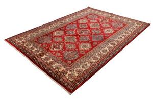 Tappeto Kazak Fine Geometrico Rosso Beige 180x250 Cm