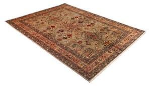 Tappeto Kazak Fine Stilizzato Beige Rosso Mattone 175x240 Cm