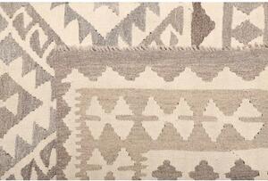 Tappeto Kilim Geometrico Beige Tortora 198x296 Cm