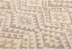 Tappeto Kilim Geometrico Beige Avorio 197x291 Cm