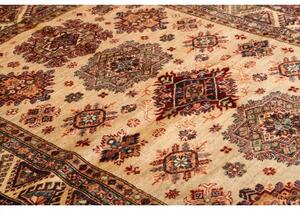 Tappeto Kazak Fine Stilizzato Beige Rosso Scuro 174x238 Cm