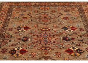 Tappeto Kazak Fine Stilizzato Beige Rosso Mattone 175x240 Cm
