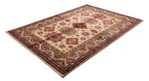 Tappeto Kazak Fine Stilizzato Beige Rosso Scuro 174x238 Cm