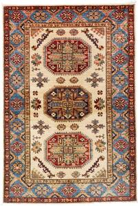 Tappeto Kazak Fine Geometrico Avorio Blu 125x187 Cm