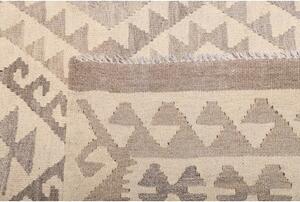 Tappeto Kilim Geometrico Beige Avorio 197x291 Cm