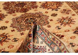 Tappeto Kazak Fine Stilizzato Beige Rosso Scuro 174x238 Cm